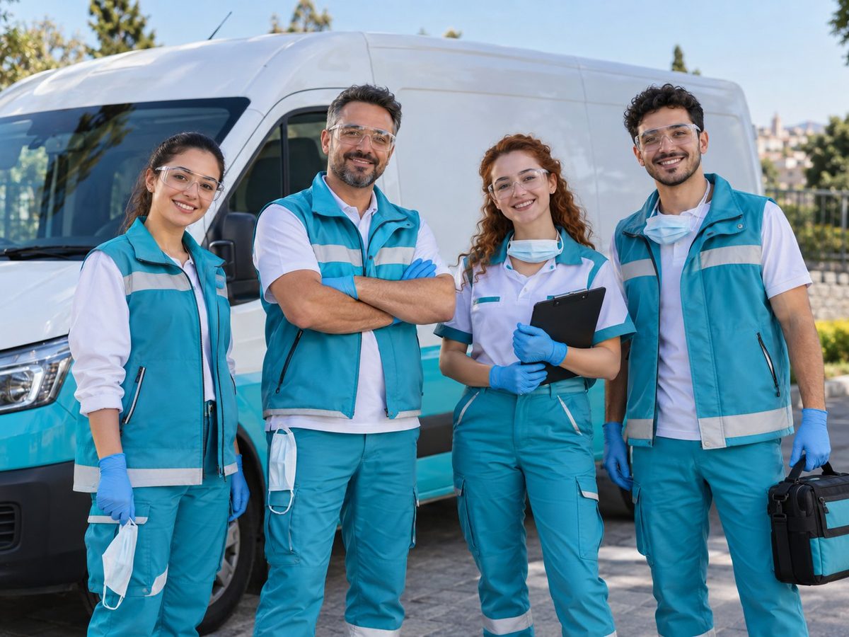 Vekontek saha ekibi koruyucu ekipmanlarıyla planlı bir çalışma öncesi hazırlık yaparken